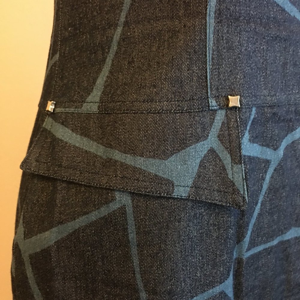 NATHALIE CHAIZE PARIS Sleeveless Denim Dress - Picture 6 of 16
